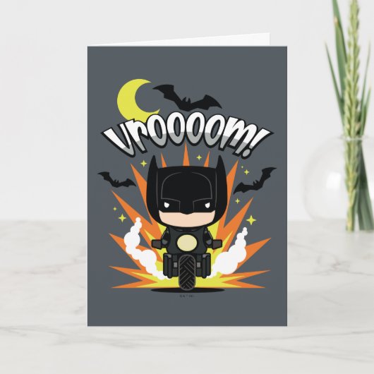 Chibi Batman Batcycle Karte (Vorderseite)