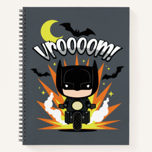 Chibi Batman Batcycle Notizblock