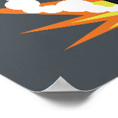 Chibi Batman Batcycle Poster (Ecke)