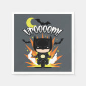 Chibi Batman Batcycle Serviette (Vorderseite)