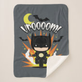 Chibi Batman Batcycle Sherpadecke (Vorderseite)