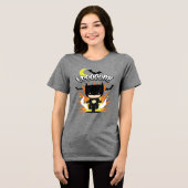 Chibi Batman Batcycle Tri-Blend Shirt (Vorderseite voll)
