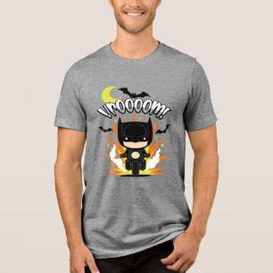 Chibi Batman Batcycle Tri-Blend Shirt