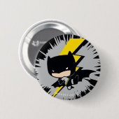 Chibi Batman Donnertritt Button (Vorne & Hinten)