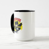 Chibi Batman im Batmobil Tasse (Vorderseite Links)