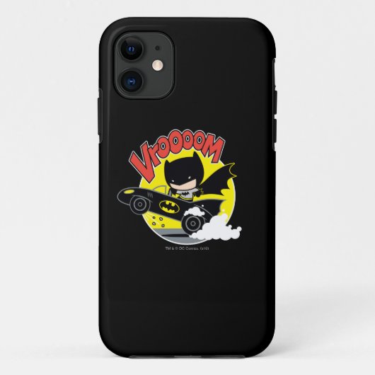 Chibi Batman im Batmobile Case-Mate iPhone Hülle (Rückseite)