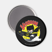 Chibi Batman im Batmobile Magnet (Vorderseite/Rückseite)