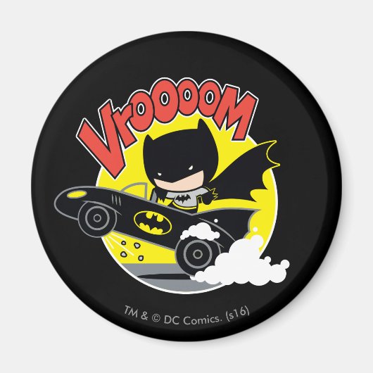 Chibi Batman im Batmobile Magnet (Vorne)