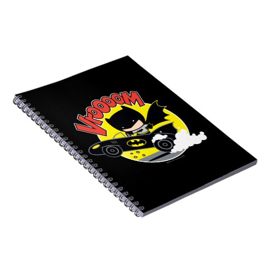 Chibi Batman im Batmobile Notizblock (Rechte Seite)