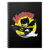 Chibi Batman im Batmobile Notizblock (Vorderseite)