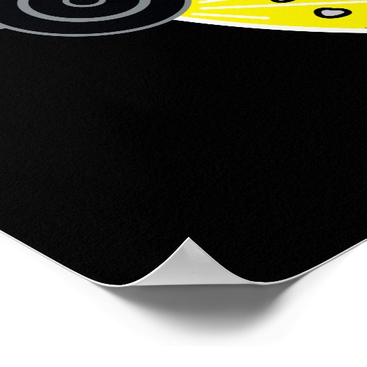 Chibi Batman im Batmobile Poster (Ecke)