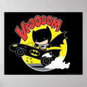 Chibi Batman im Batmobile Poster (Vorne)