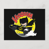 Chibi Batman im Batmobile Postkarte (Vorderseite)