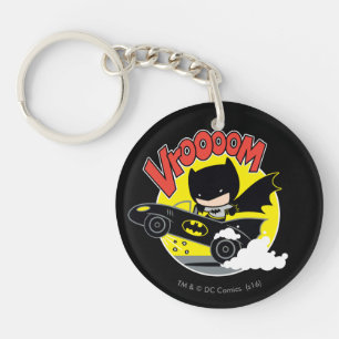 Chibi Batman im Batmobile Schlüsselanhänger