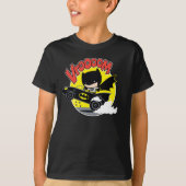 Chibi Batman im Batmobile T-Shirt (Vorderseite)