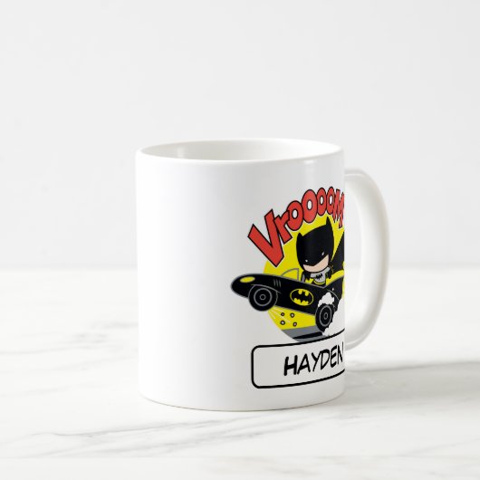 Chibi Batman In The Batmobile Kaffeetasse (VorderseiteRechts)