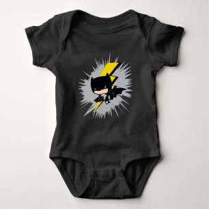 Chibi Batman Lightning Kick Baby Strampler