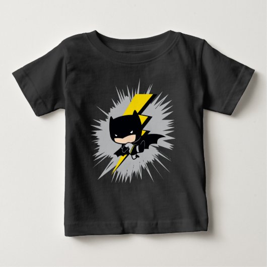 Chibi Batman Lightning Kick Baby T-shirt (Vorderseite)