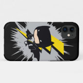 Chibi Batman Lightning Kick Case-Mate iPhone Hülle (Rückseite (Horizontal))