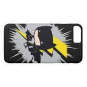 Chibi Batman Lightning Kick Case-Mate iPhone Hülle (Rückseite (Horizontal))