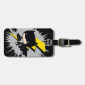 Chibi Batman Lightning Kick Gepäckanhänger (Vorderseite horizontal)