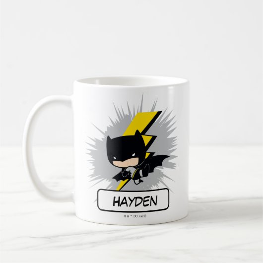 Chibi Batman Lightning Kick Kaffeetasse (Links)