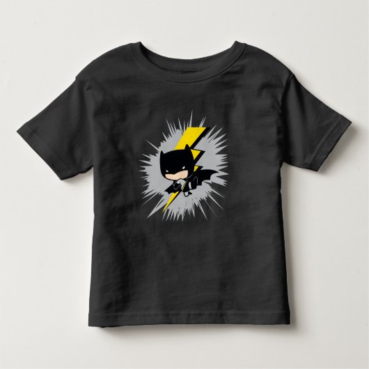 Chibi Batman Lightning Kick Kleinkind T-shirt (Vorderseite)
