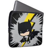 Chibi Batman Lightning Kick Laptopschutzhülle (Vorne Rechts)