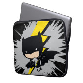 Chibi Batman Lightning Kick Laptopschutzhülle (Vorderseite Links)