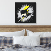 Chibi Batman Lightning Kick Leinwanddruck (Insitu (Schlafzimmer))