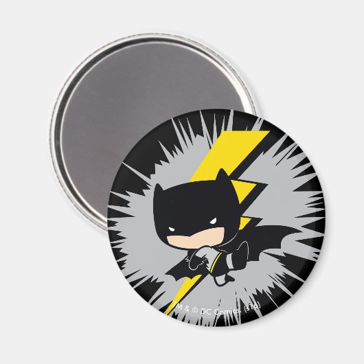 Chibi Batman Lightning Kick Magnet (Vorderseite/Rückseite)