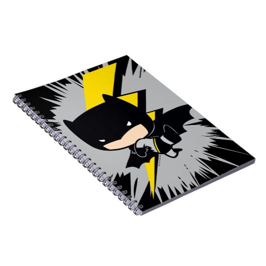 Chibi Batman Lightning Kick Notizblock (Rechte Seite)