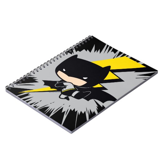 Chibi Batman Lightning Kick Notizblock (Linke Seite)