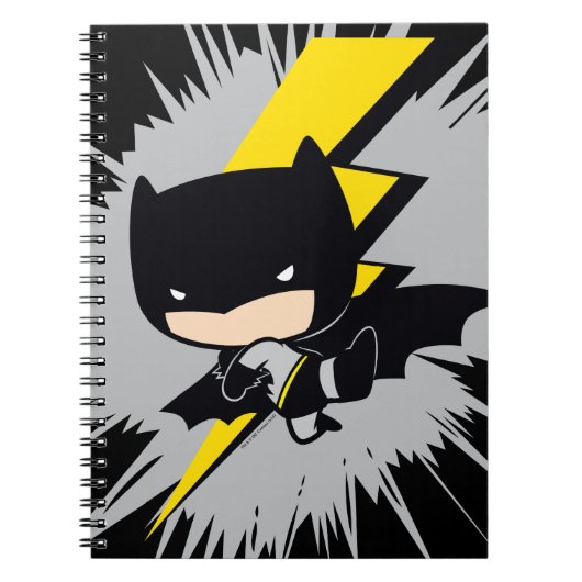 Chibi Batman Lightning Kick Notizblock (Vorderseite)