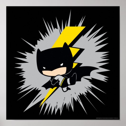 Chibi Batman Lightning Kick Poster (Vorne)