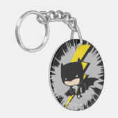 Chibi Batman Lightning Kick Schlüsselanhänger (Vorderseite links)