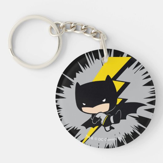 Chibi Batman Lightning Kick Schlüsselanhänger (Vorderseite)