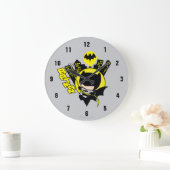 Chibi Batman skaliert die Stadt Große Wanduhr (Zuhause)
