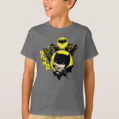 Chibi Batman skaliert die Stadt T-Shirt (Vorderseite)