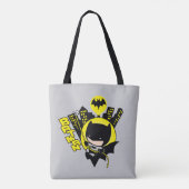 Chibi Batman skaliert die Stadt Tasche (Rückseite)