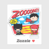 Chibi Batman zu langsam! Aufkleber (Blatt)