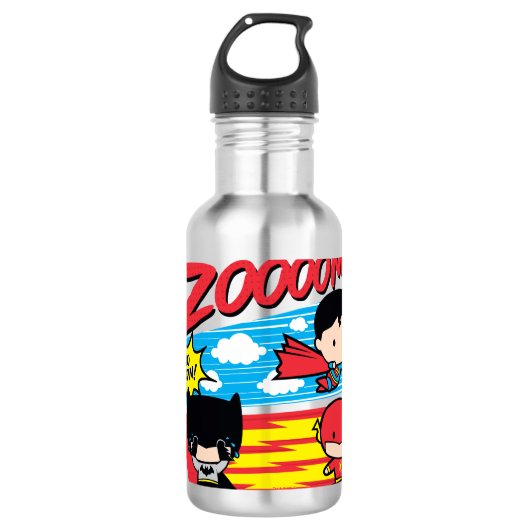 Chibi Batman zu langsam! Edelstahlflasche (Vorderseite)