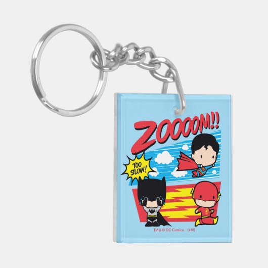 Chibi Batman zu langsam! Schlüsselanhänger (Vorderseite links)