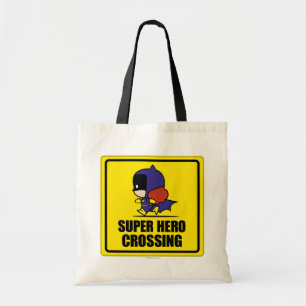 Chibi Batwoman Super Hero Crossing Schild Tragetasche