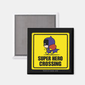Chibi Batwoman Super Hero Crossing Sign Magnet (Vorderseite/Rückseite)