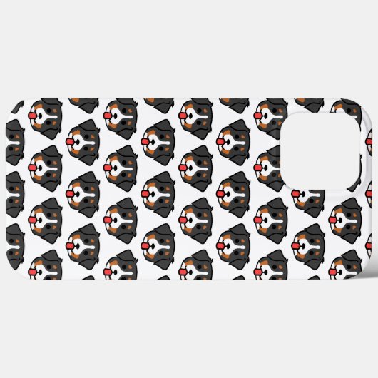 Chibi Bernese patern - cartoon dog style Case-Mate iPhone Hülle (Rückseite (Horizontal))