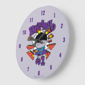 Chibi Bizarro #1 Große Wanduhr (Winkel)