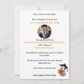🎓Chibi Bloom Graduation Announcement Einladung (Rückseite)