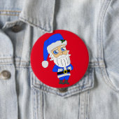 Chibi Blue Anzug Santa Button (Beispiel)