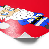 Chibi Blue Anzug Santa Fotodruck (Ecke)